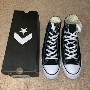 *BRAND NEW* black high top converse